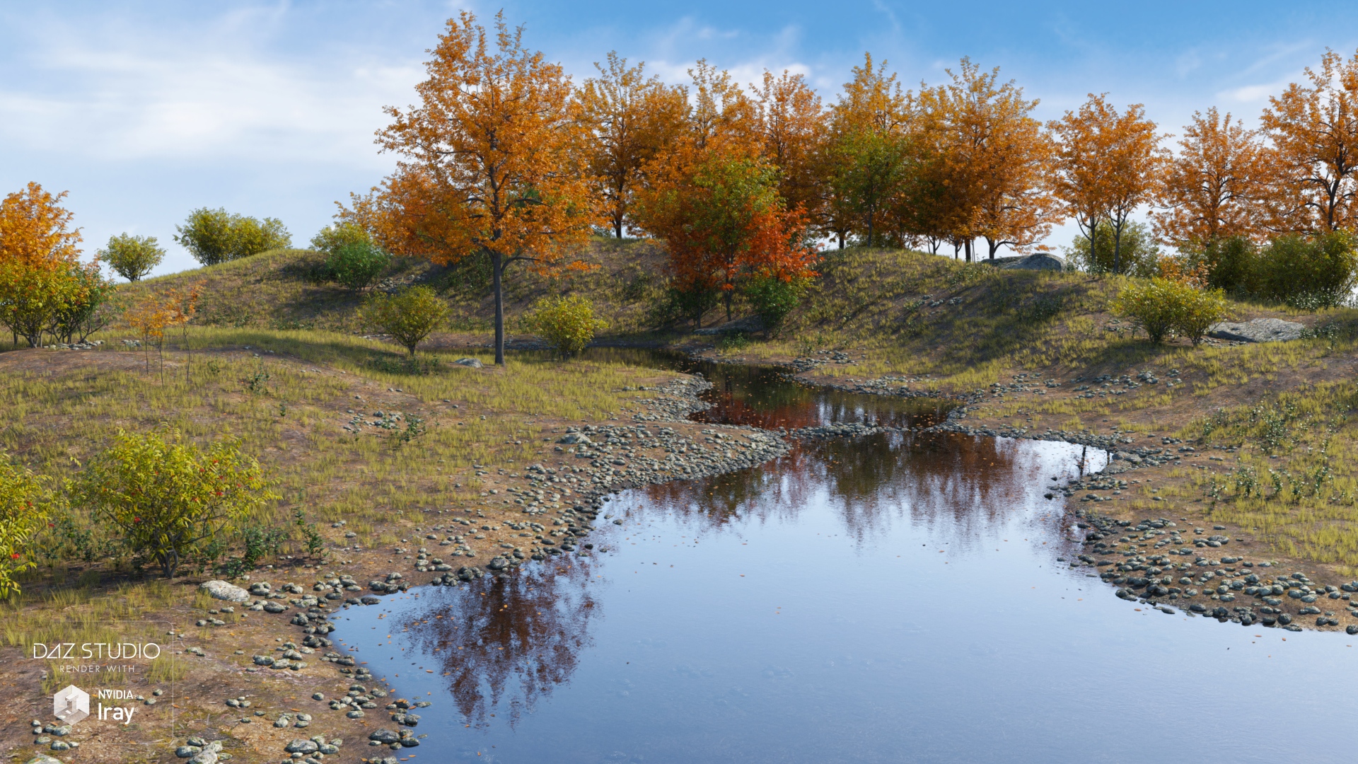 Bend of the River Seasons by: Peanterra, 3D Models by Daz 3D