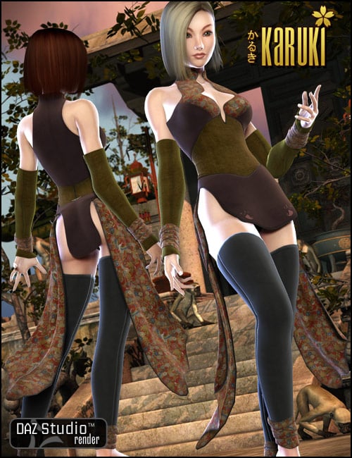Karuki - Aiko 3 Outfit by: Barbara Brundon, 3D Models by Daz 3D