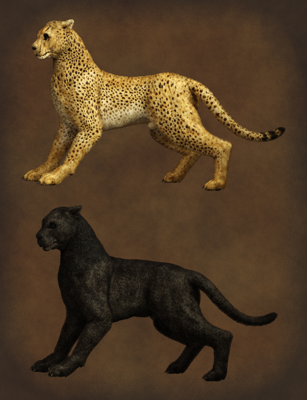 Big Cat-Dog for Daz Dog 8 by: RawArt, 3D Models by Daz 3D