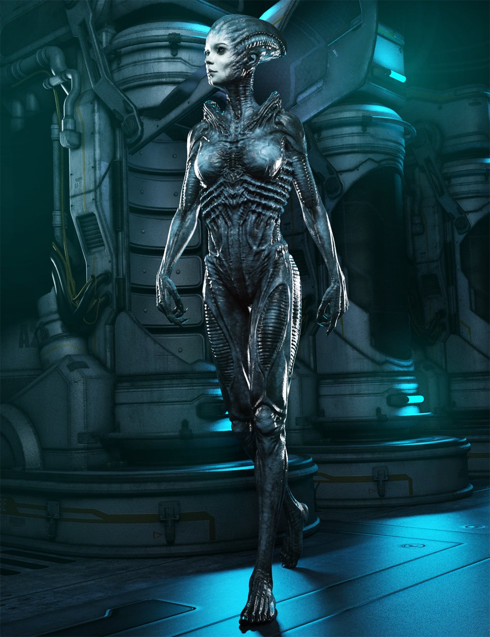 Xenogirl HD for Zelara 8 Xenogirl HD for Zelara 8 by: Josh Crockett, 3D Models by Daz 3D