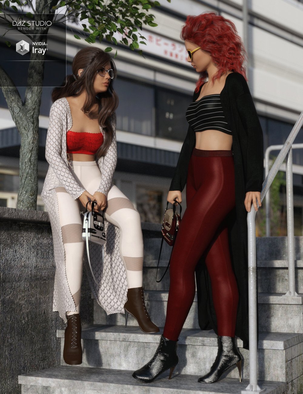 dForce Day Out Outfit Textures by: Shox-Design, 3D Models by Daz 3D