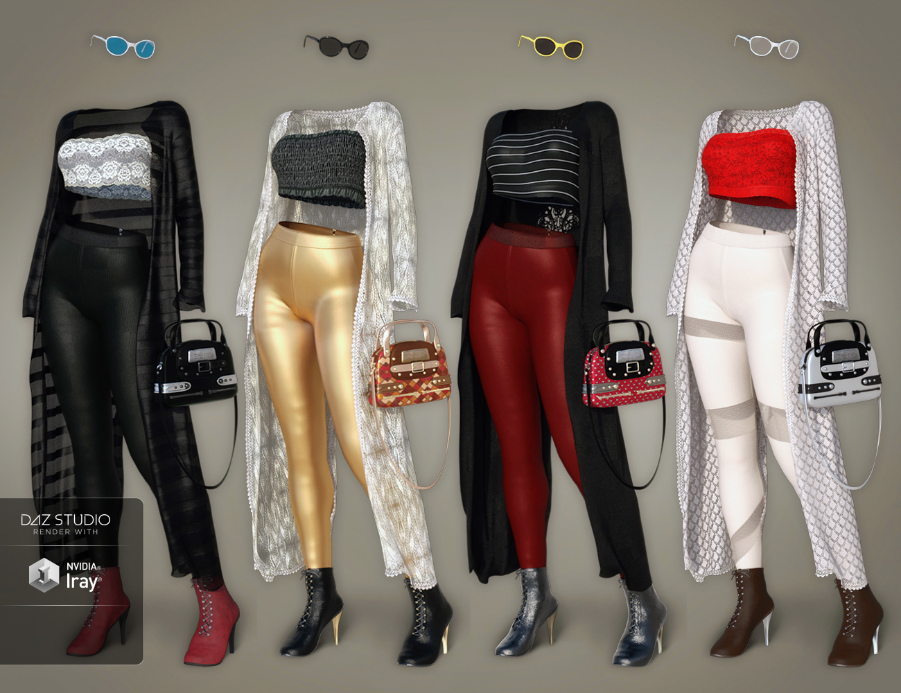 dForce Day Out Outfit Textures dForce Day Out Outfit Textures by: Shox-Design, 3D Models by Daz 3D