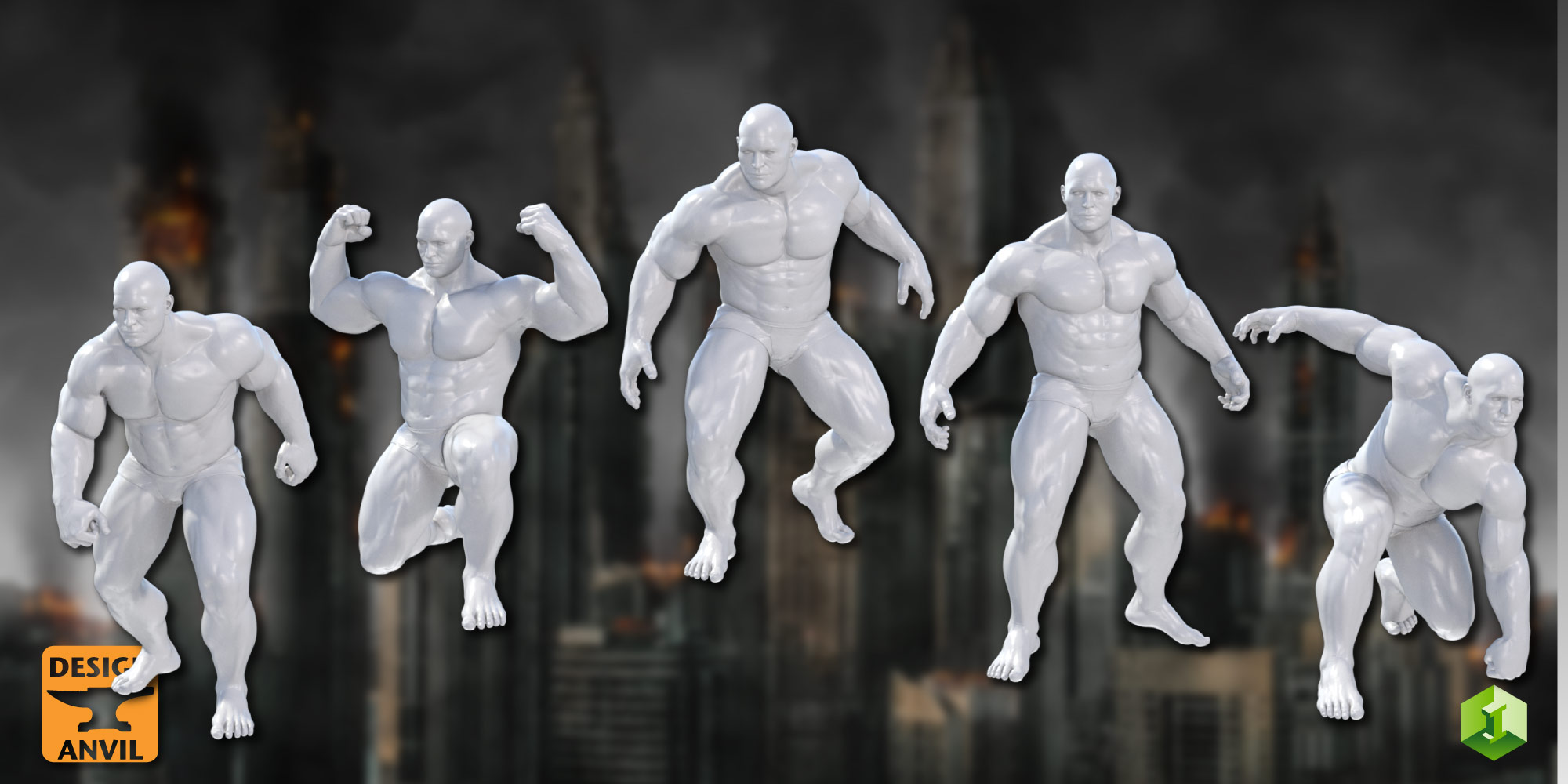DA Untamed Poses for The Brute 8 by: Design Anvil, 3D Models by Daz 3D