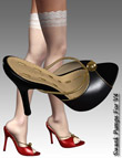 Swank Pumps For V4 by: dx30, 3D Models by Daz 3D