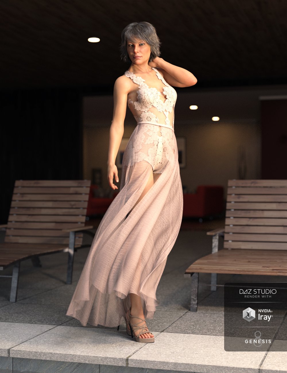 dForce Chantilly Chic Outfit for Genesis 8 Female(s) dForce Chantilly Chic Outfit for Genesis 8 Female(s) by: Barbara BrundonMoonscape GraphicsSade, 3D Models by Daz 3D