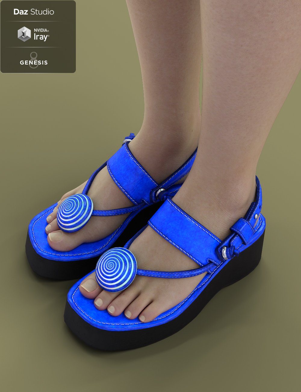 Jiwoo Sandals for Genesis 8 Female(s) Jiwoo Sandals for Genesis 8 Female(s) by: chungdan, 3D Models by Daz 3D