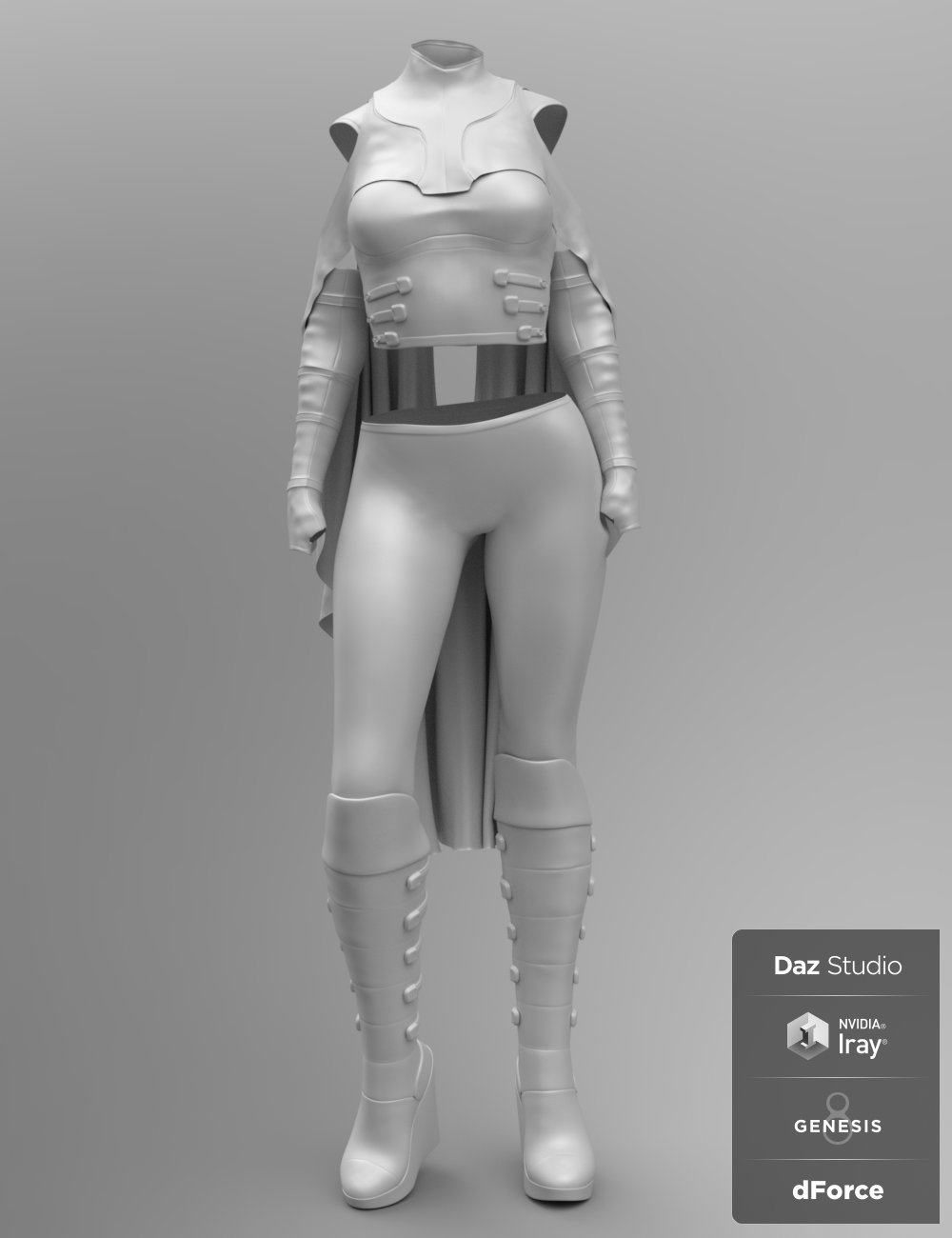 dForce Stargazer Outfit for Genesis 8 Female(s) by: Barbara BrundonUmblefugly, 3D Models by Daz 3D