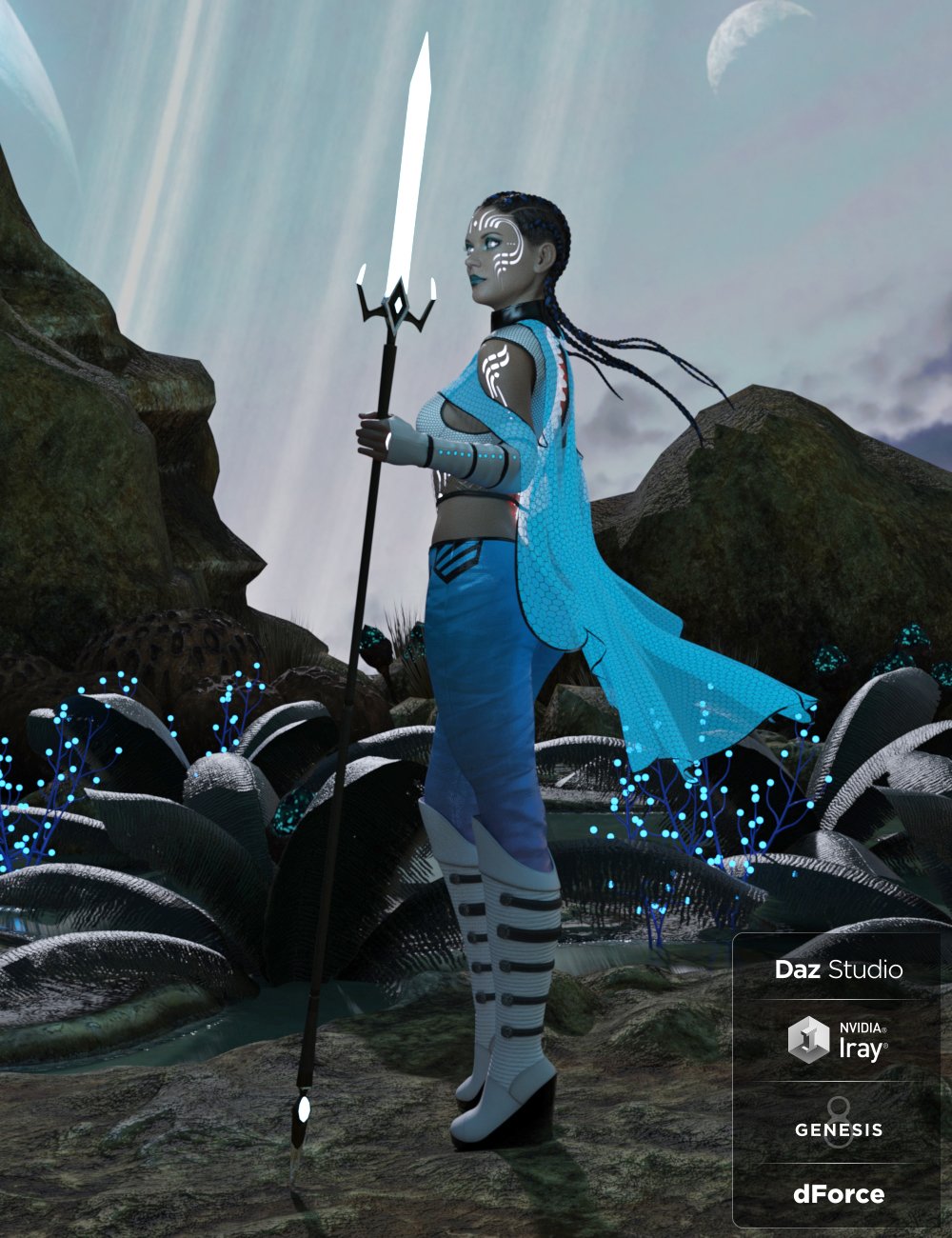 dForce Stargazer Outfit for Genesis 8 Female(s)