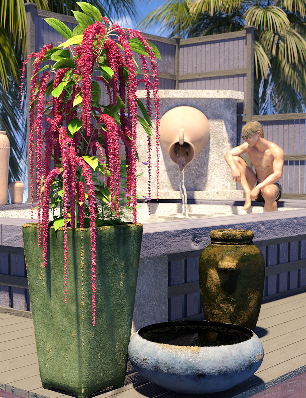 Decorative Plants and Flowers by: MartinJFrost, 3D Models by Daz 3D