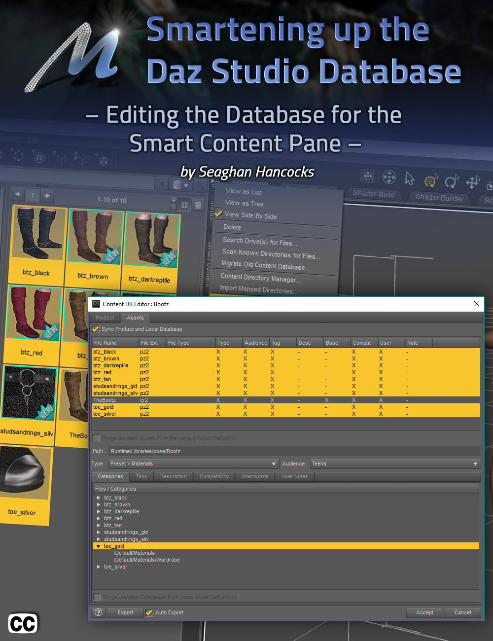 Smartening up the Daz Studio Database by: CganArki, 3D Models by Daz 3D