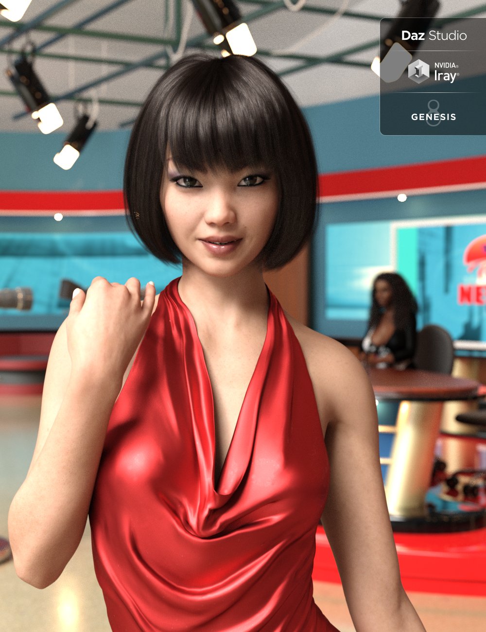 Shuang HD For Genesis 8 Female by: iSourceTexturesFred Winkler Art, 3D Models by Daz 3D