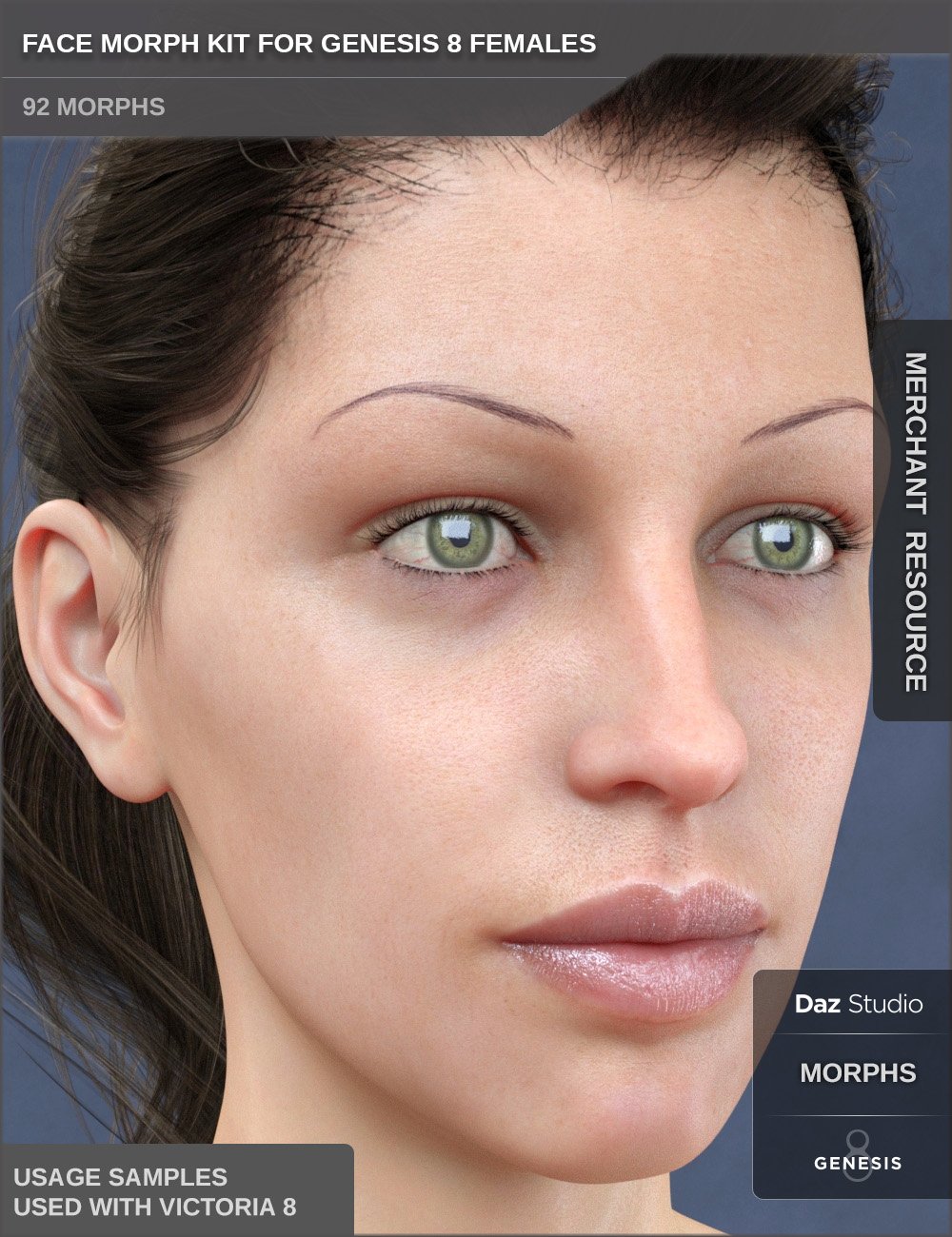 Face Morph Kit for Genesis 8 Female by: SF-Design, 3D Models by Daz 3D
