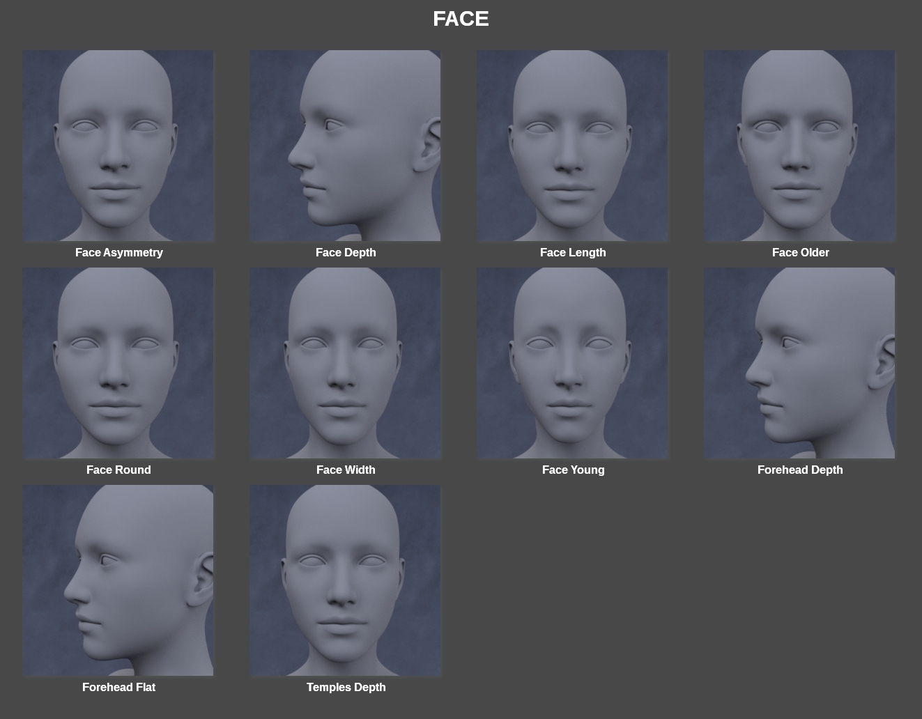 Face Morph Kit for Genesis 8 Female | Daz 3D