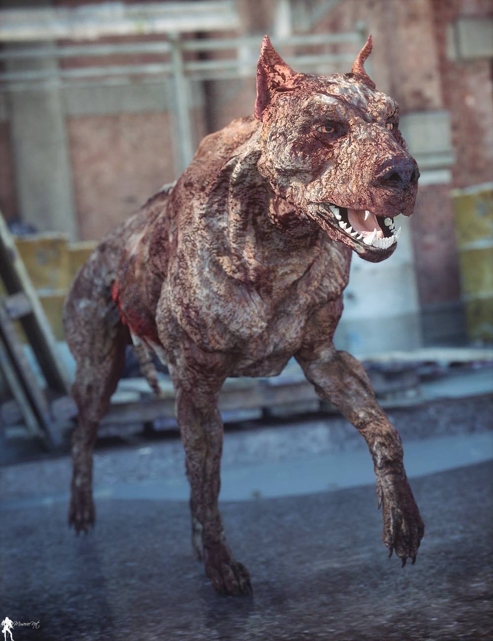 Undead for Daz Dog 8 by: Sixus1 Media, 3D Models by Daz 3D