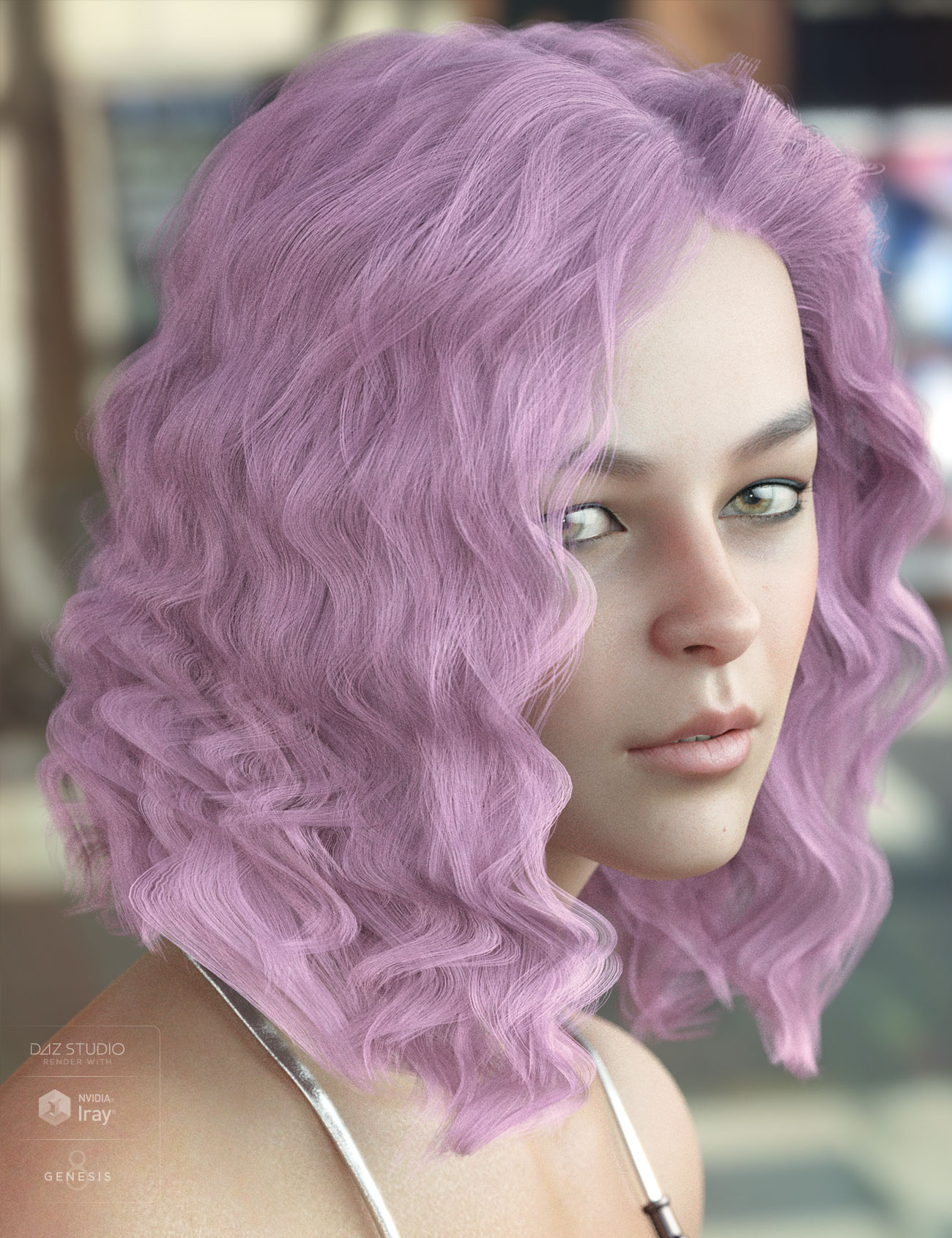 Vance Hair for Genesis 3 & 8 Female(s) by: AprilYSH, 3D Models by Daz 3D