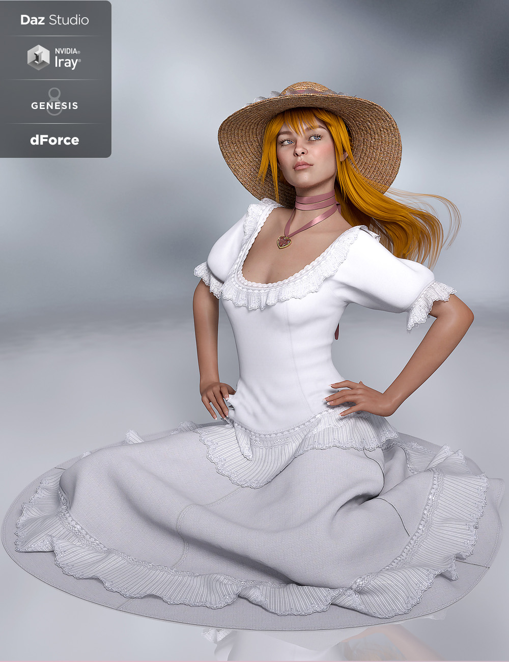 dForce Blooms of Lace for Genesis 8 Female(s) dForce Blooms of Lace for Genesis 8 Female(s) by: Lady Littlefox, 3D Models by Daz 3D