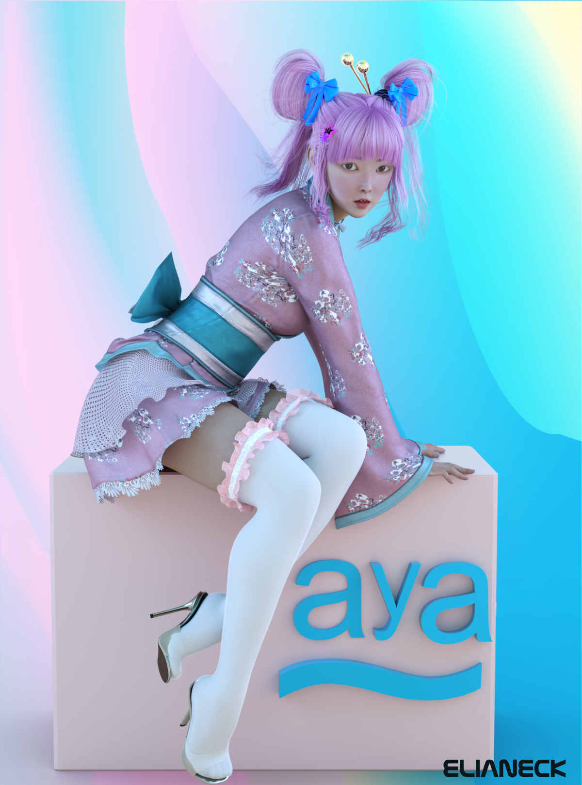 Aya for Genesis 8 Female Aya for Genesis 8 Female by: Elianeck, 3D Models by Daz 3D