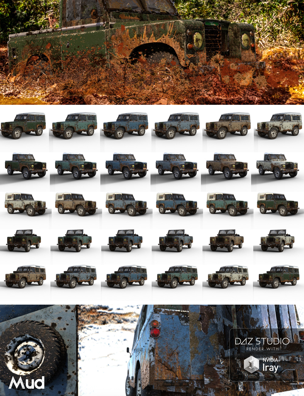 Offroad Car by: Ansiko, 3D Models by Daz 3D