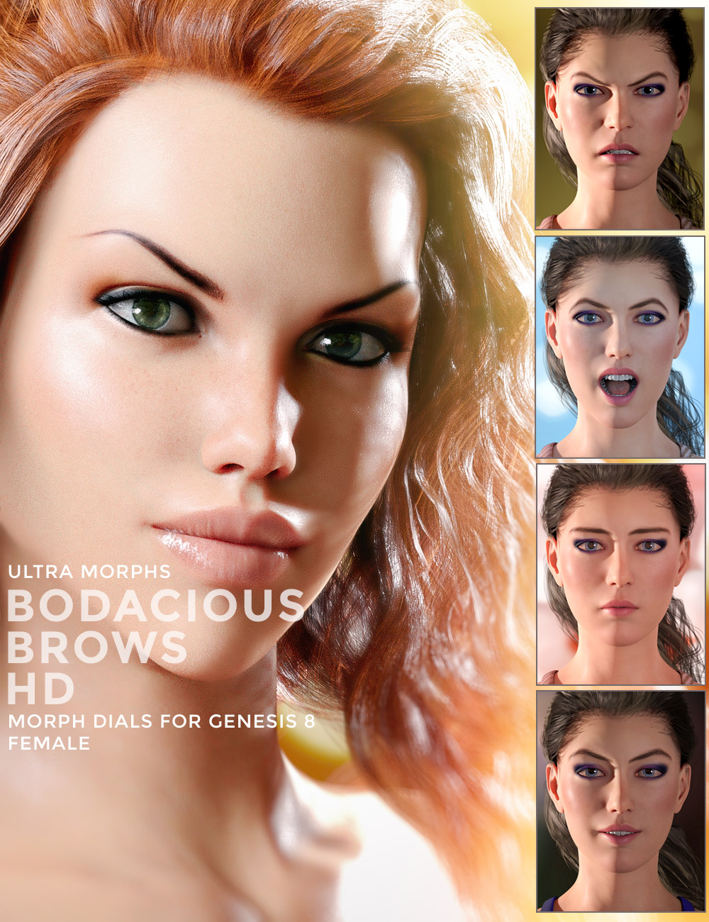 Bodacious Brows HD by: Colm Jackson, 3D Models by Daz 3D