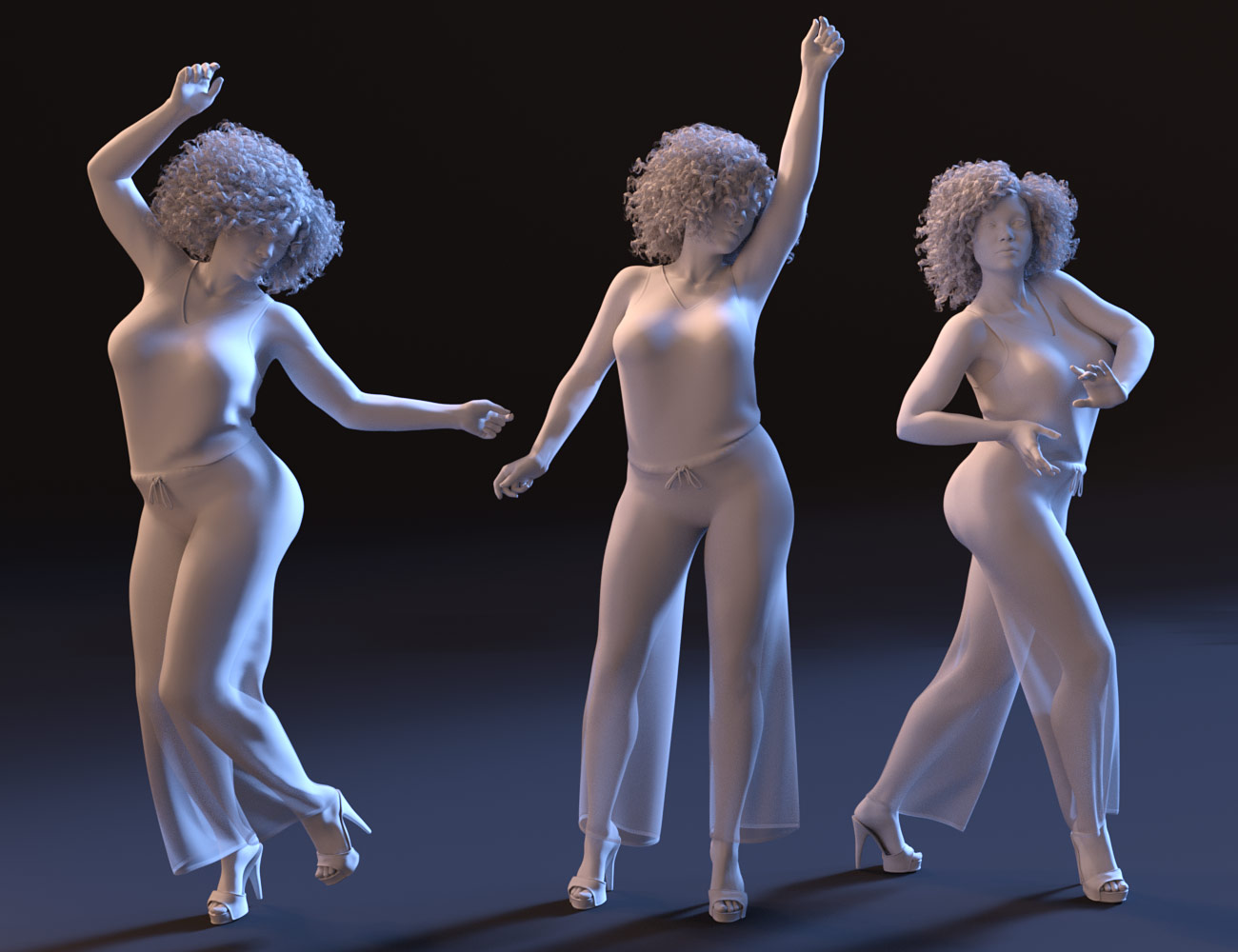 Dancing Queen Poses and Expressions for Genesis 8 Female and Latonya 8 by: Capsces Digital Ink, 3D Models by Daz 3D