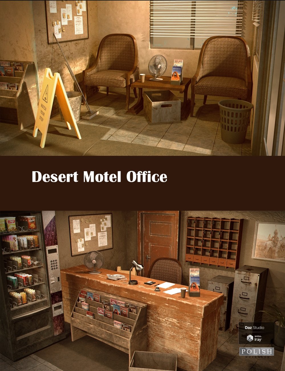 Desert Motel Office by: Polish, 3D Models by Daz 3D