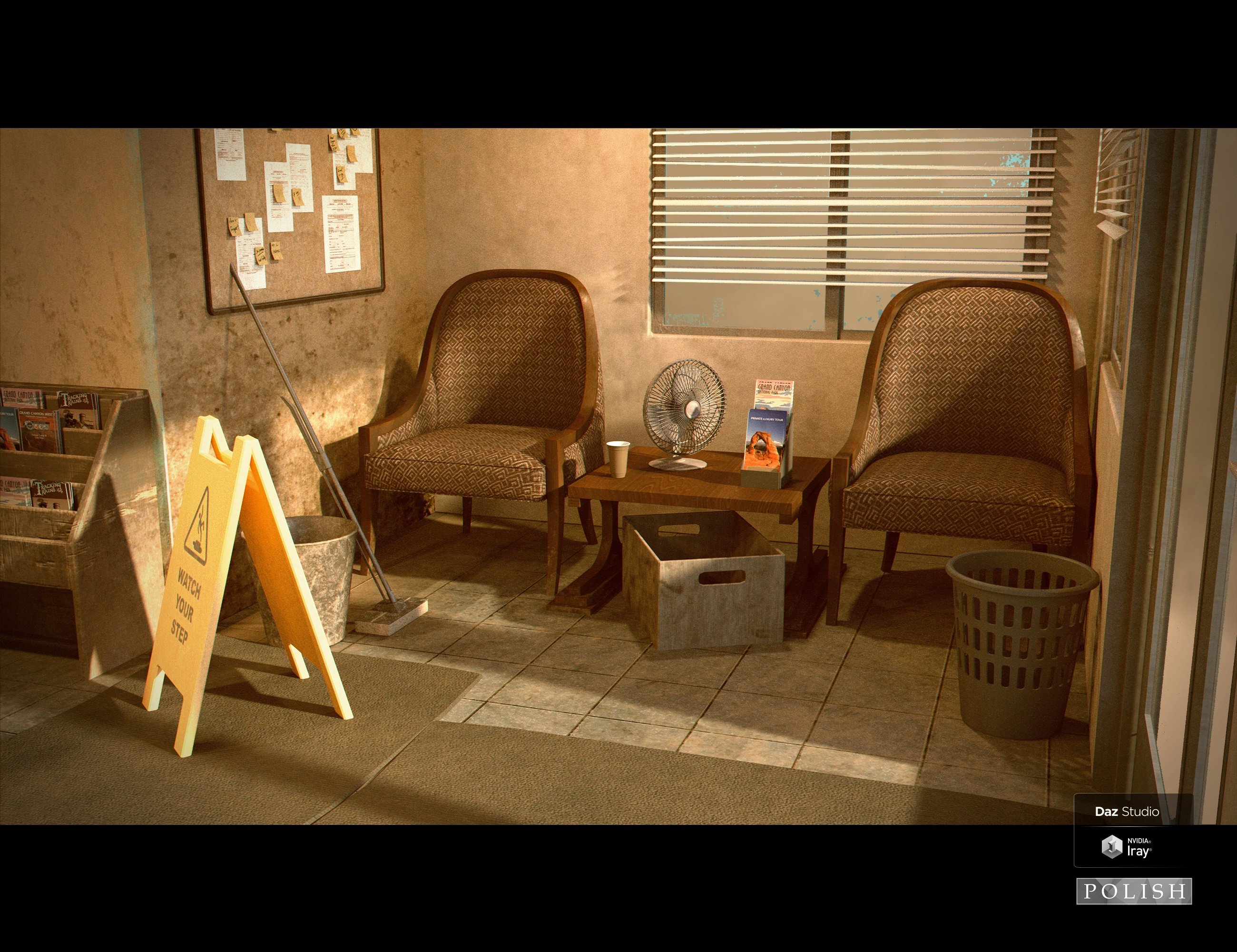 Desert Motel Office Desert Motel Office by: Polish, 3D Models by Daz 3D