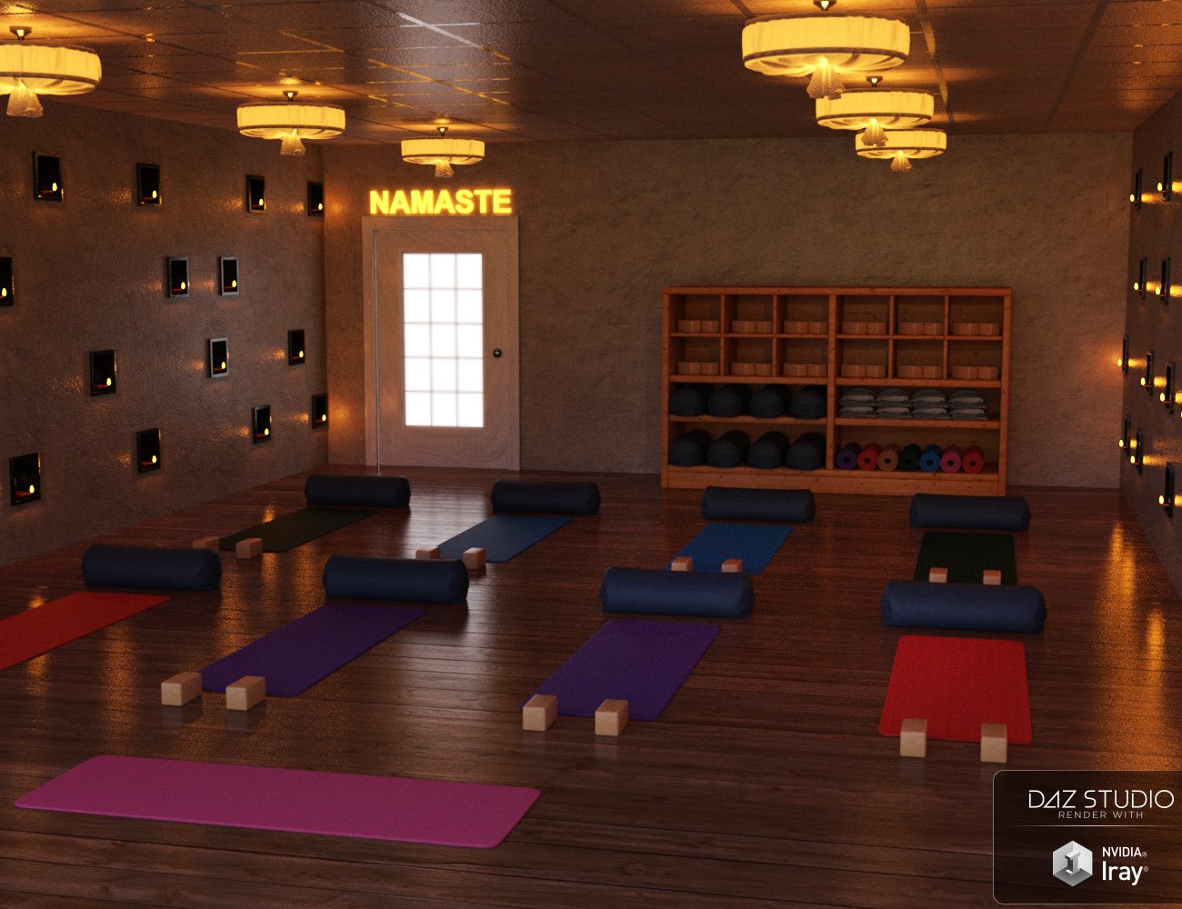 Yoga Studio by: Charlie, 3D Models by Daz 3D