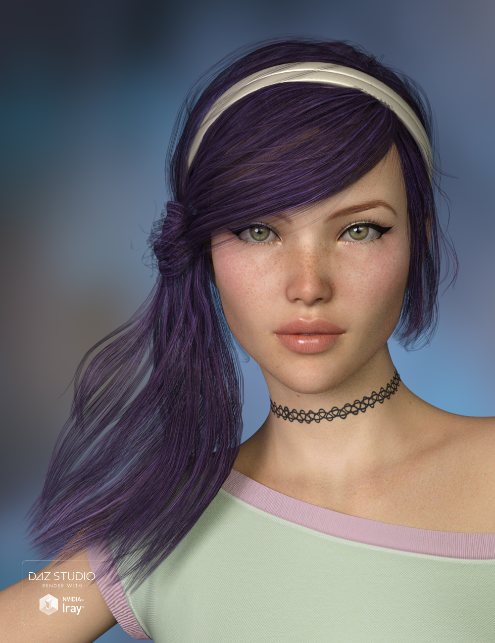 Effa Hair 2 for Genesis 3 and 8 Female(s) by: SWAM, 3D Models by Daz 3D