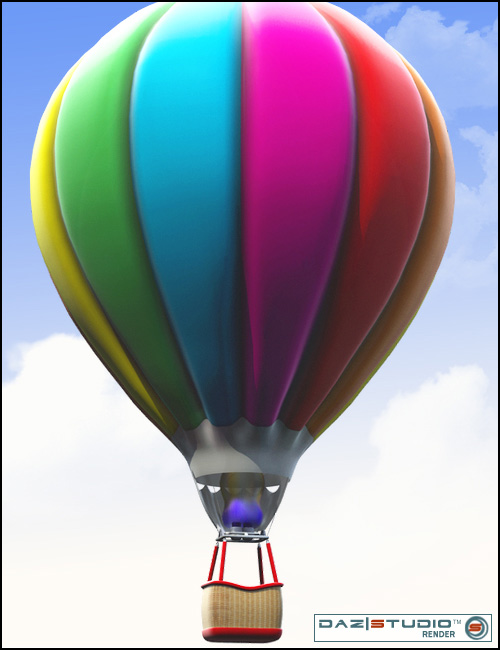 Hot Air Balloon by: ARTCollab, 3D Models by Daz 3D