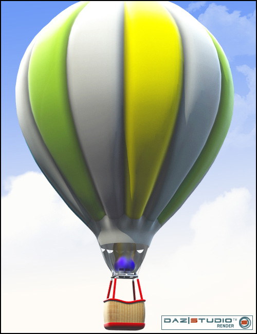 Hot Air Balloon by: ARTCollab, 3D Models by Daz 3D