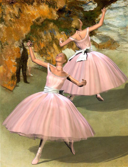 Degas Ballerina for Victoria 4 by: WillDupreMAB, 3D Models by Daz 3D