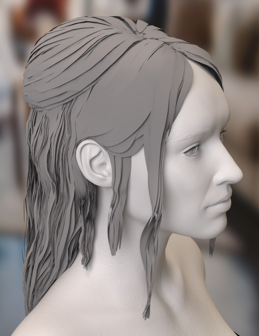Agnes Hair for Genesis 8 Female(s) by: Toyen, 3D Models by Daz 3D