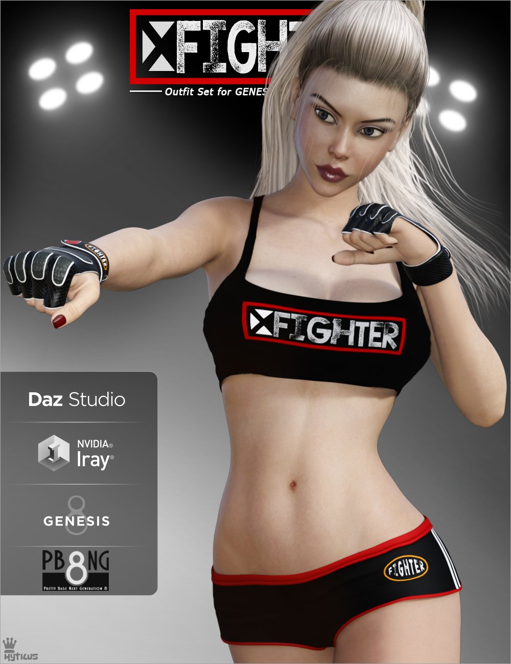 X Fighter Outfit Set for Genesis 8 Female(s) by: Mytilus, 3D Models by Daz 3D