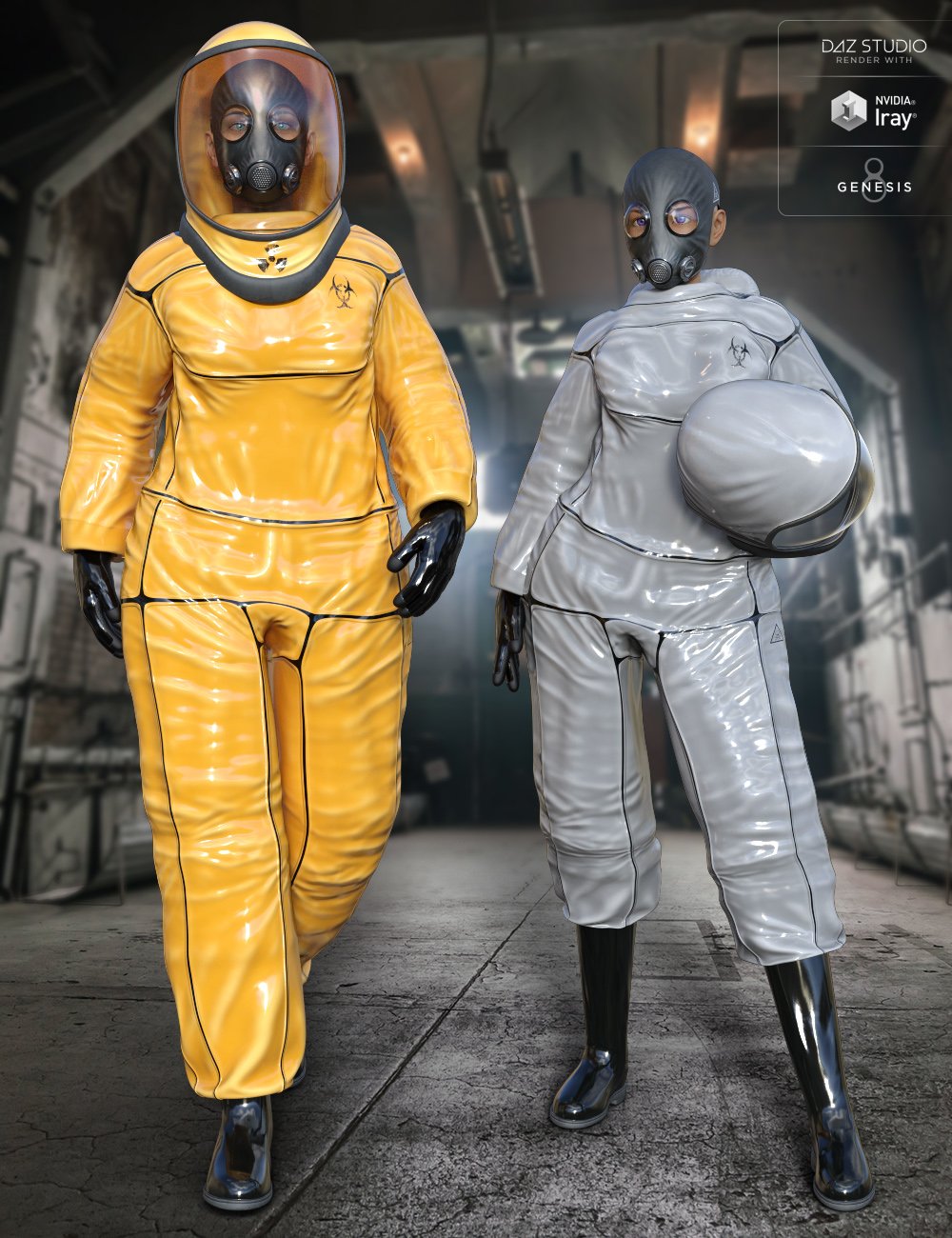 BioHazard Suit for Genesis 8 Female(s) by: midnight_stories, 3D Models by Daz 3D