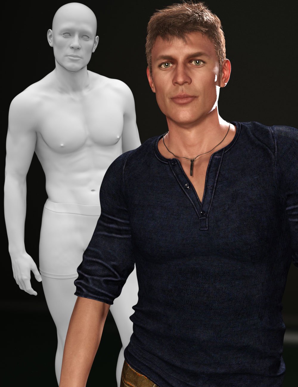 M3D Martin HD Shapes for Michael 8 by: Male-M3dia, 3D Models by Daz 3D