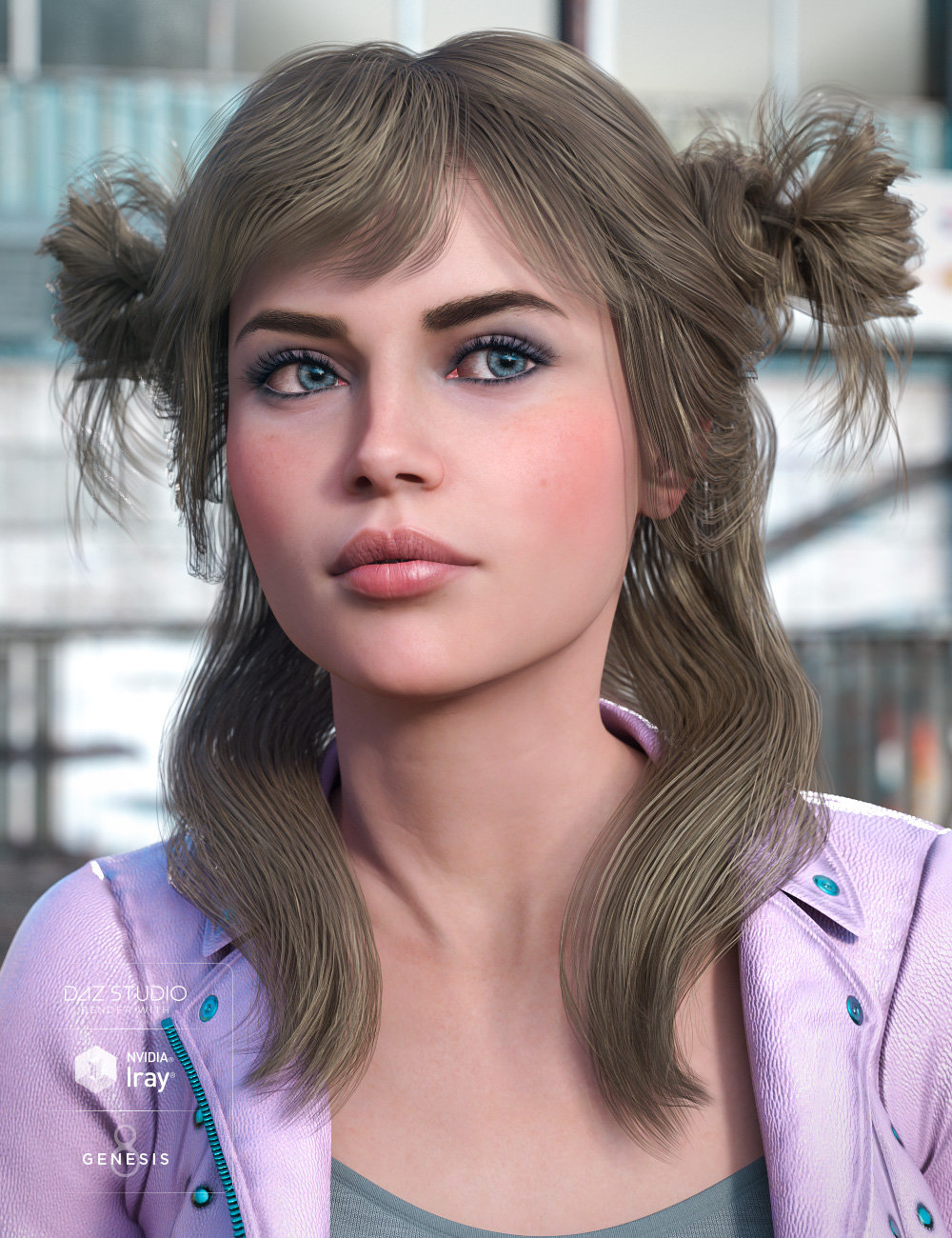 Innocent Hair for Genesis 8 Female(s) Expanded by: goldtassel, 3D Models by Daz 3D