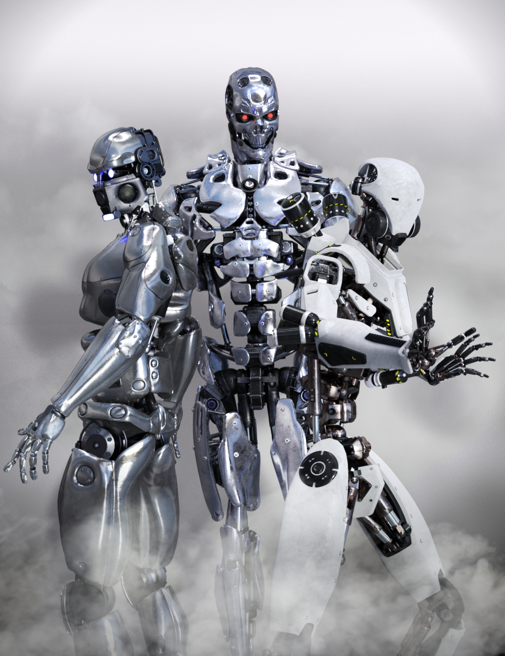 Cyborg Shaders by: DzFire, 3D Models by Daz 3D
