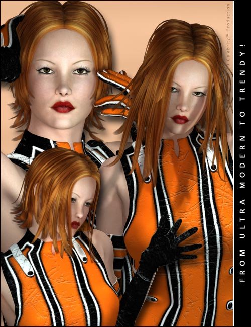 Ginger Hair by: 3DCelebrity, 3D Models by Daz 3D