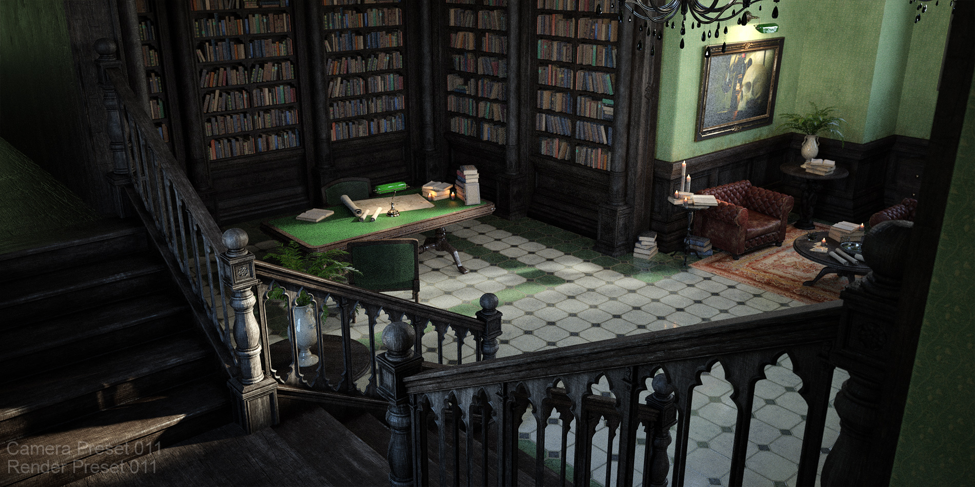 The Gothic Library | Daz 3D