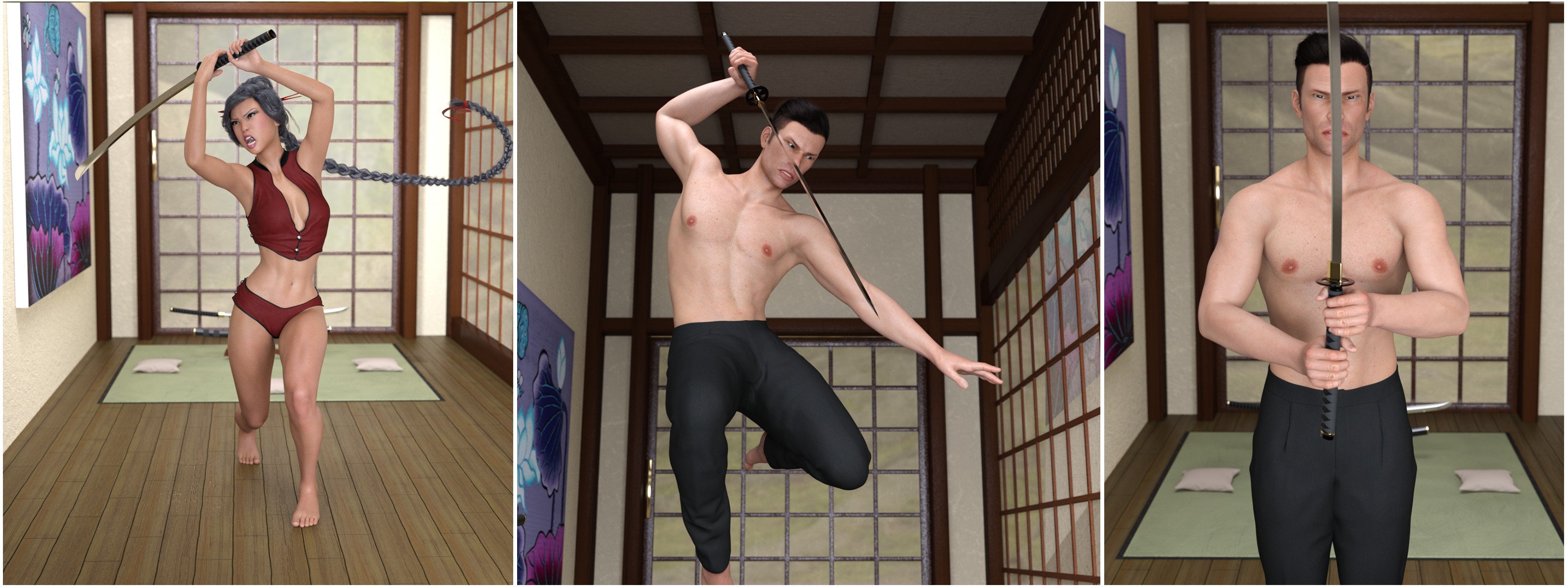 Z Samurai Swords - Props and Poses for Genesis 8 Z Samurai Swords - Props and Poses for Genesis 8 by: Zeddicuss, 3D Models by Daz 3D