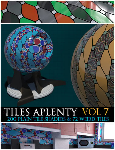 Tiles Aplenty Vol VII by: ForbiddenWhispers, 3D Models by Daz 3D