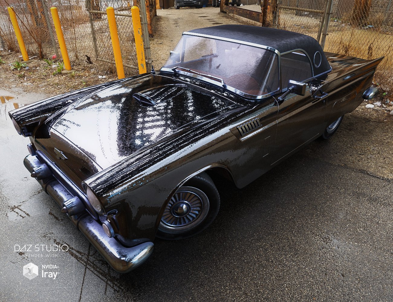 1950's Luxury Car Iray by: GolaM, 3D Models by Daz 3D