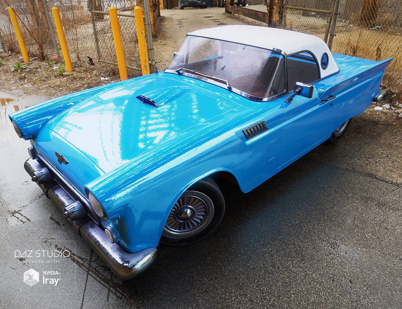 1950's Luxury Car Iray by: GolaM, 3D Models by Daz 3D