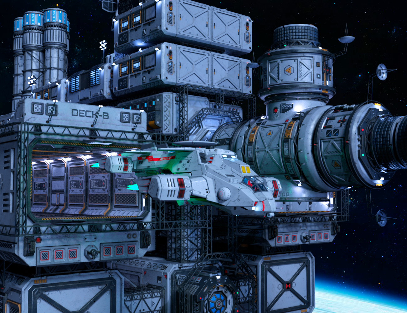 Solaris Station 2 by: petipet, 3D Models by Daz 3D