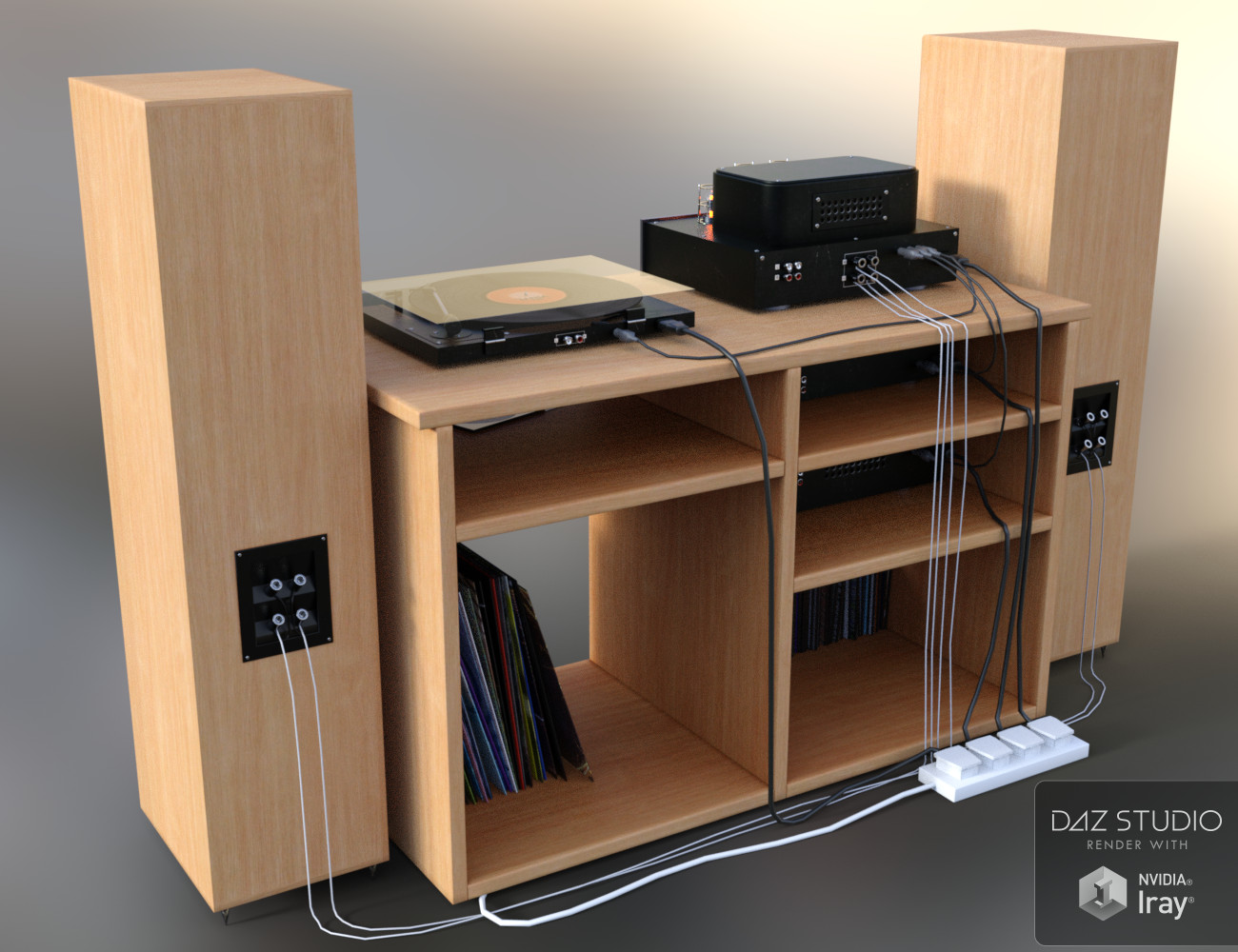 Retro Hifi Retro Hifi by: Merlin Studios, 3D Models by Daz 3D