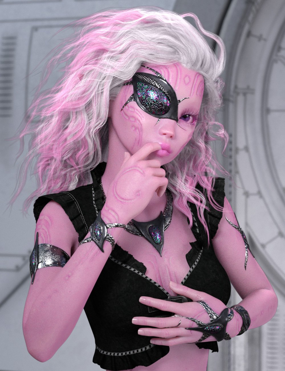 Sci-fi Accessories for Genesis 8 Female(s) by: esha, 3D Models by Daz 3D