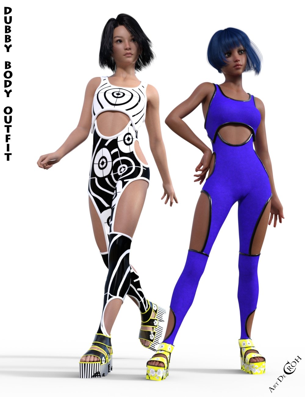 Dubby Body Outfit for Genesis 8 Female(s) by: Art-de-Croh, 3D Models by Daz 3D