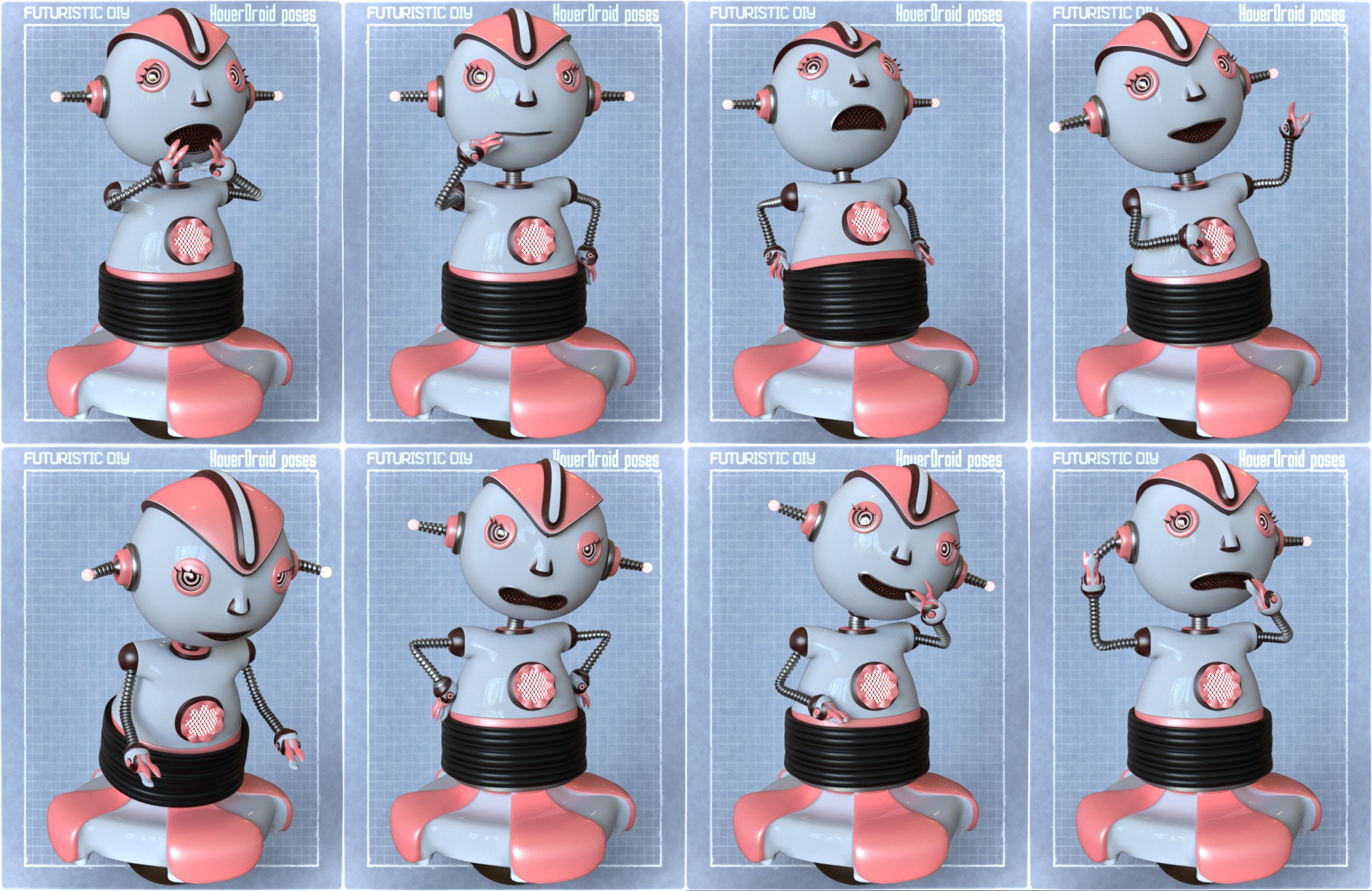 Little Helper Robot by: 3D-GHDesignSade, 3D Models by Daz 3D