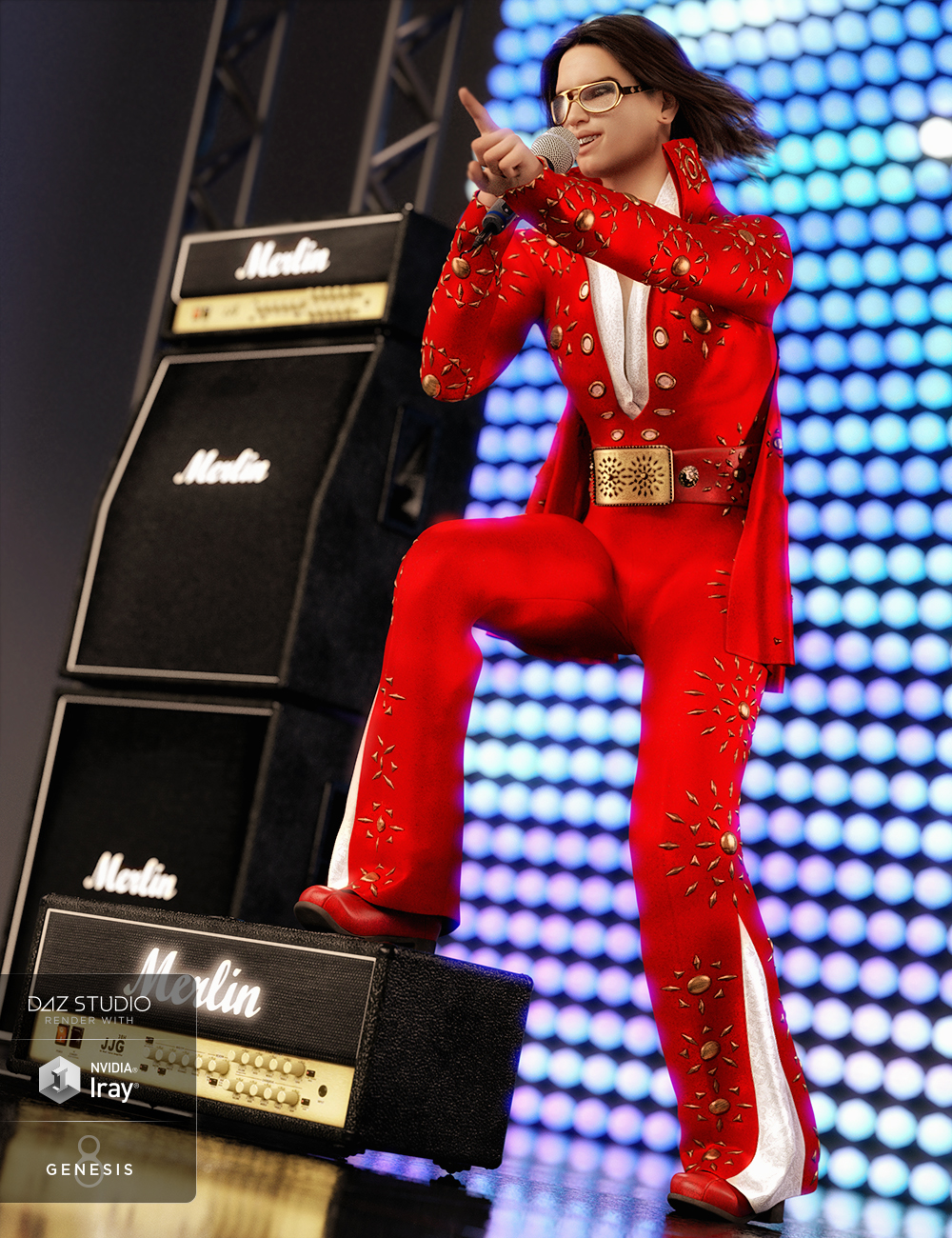 dForce King of Rock n Roll Outfit for Genesis 8 Male(s) dForce King of Rock n Roll Outfit for Genesis 8 Male(s) by: ArienLyrra Madril, 3D Models by Daz 3D