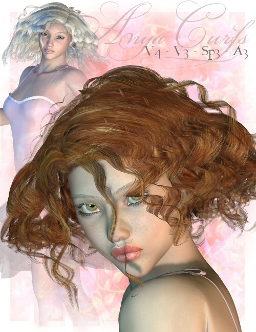 Anya Curls by: SWAMgoldtassel, 3D Models by Daz 3D